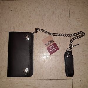 Leather Chained Wallet